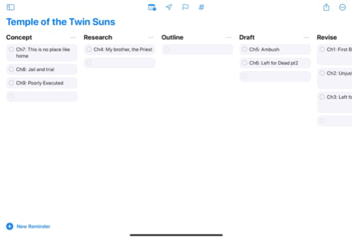 Moving tasks on the Kanban board