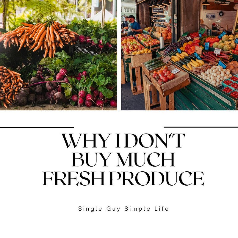 Low-quality produce at local grocery stores