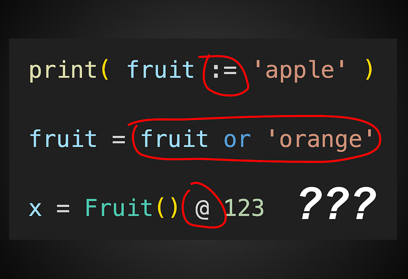 Walrus operator in Python