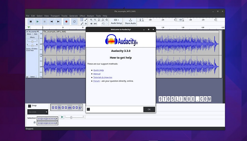 Audacity's new features highlighted in version 3.3.