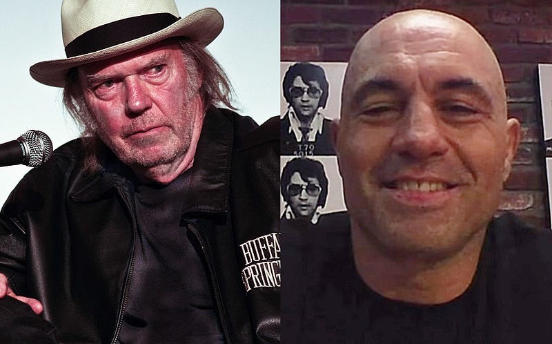 Neil Young and Joe Rogan in public discourse