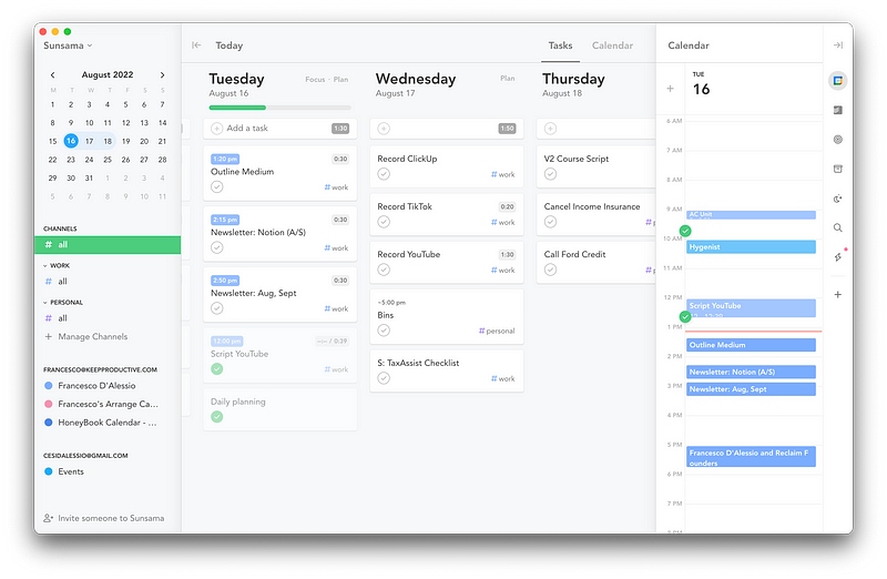 Productivity tools comparison