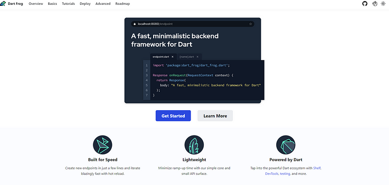 Exploring Dart Frog for backend development