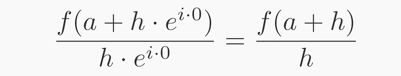 Evaluation for angle zero