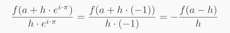 Evaluation for angle pi