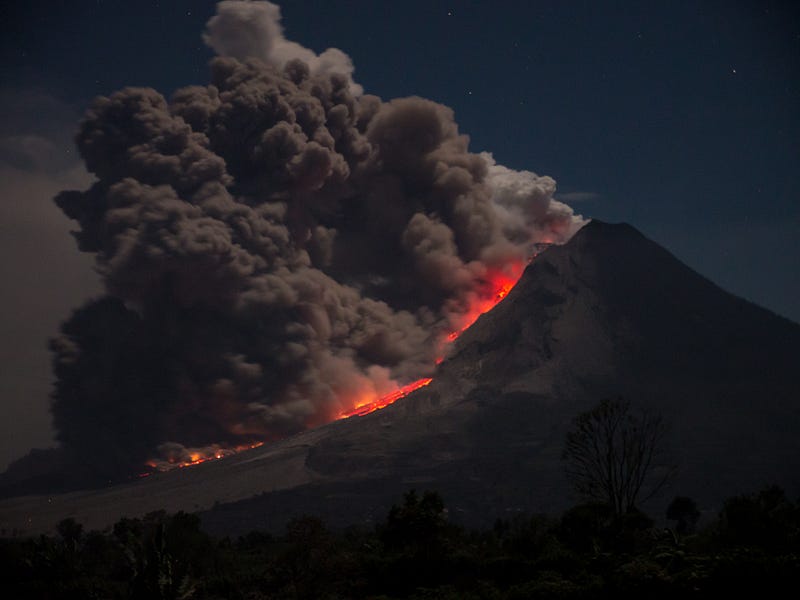 Supervolcano eruption aftermath