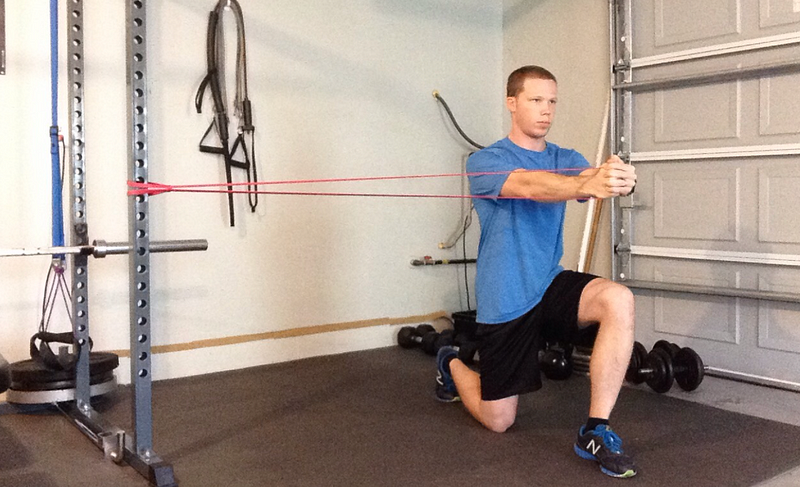 Engaging in Pallof Press Lunges