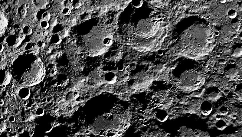 Image showing lunar maria on the Moon's surface