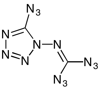 The structure of 1-Diazidocarbamoyl-5-azidotetrazole