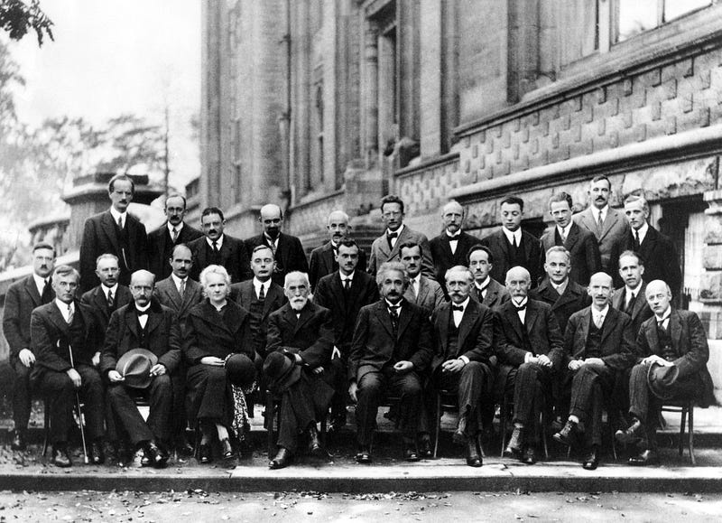 A historic moment at the 1927 Solvay Conference