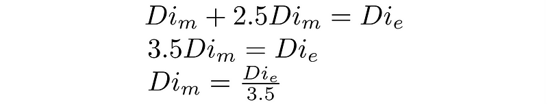 Final diagram showing calculations for Earth's diameter