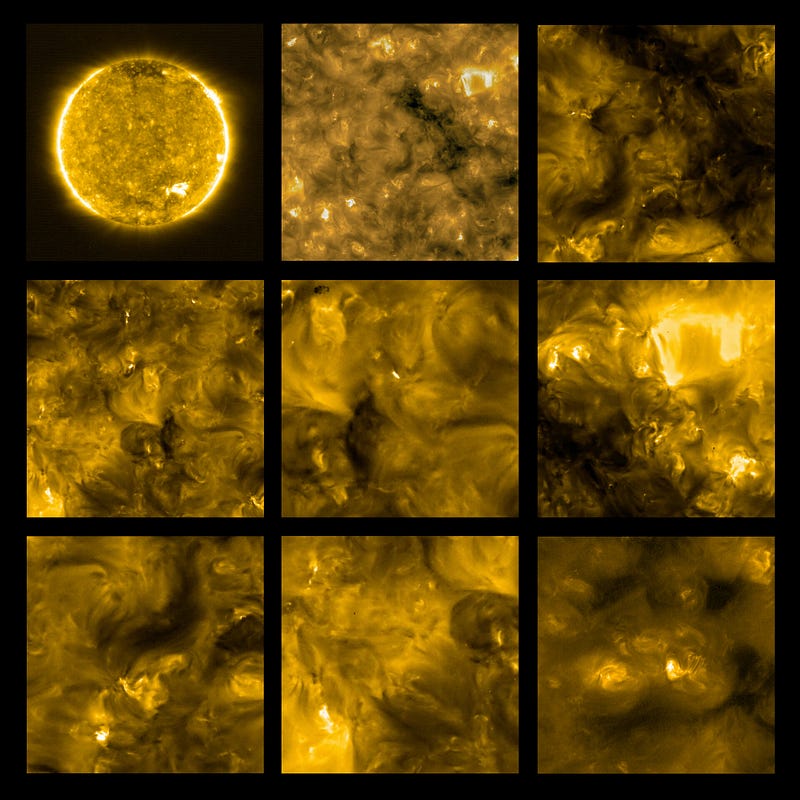 Close-up of the Sun's surface