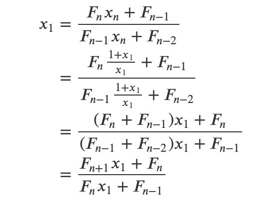 Rearranging the equation