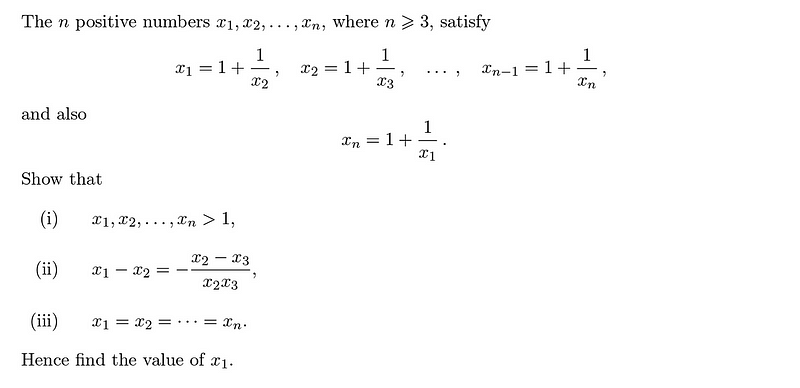 Solution process for part (ii)