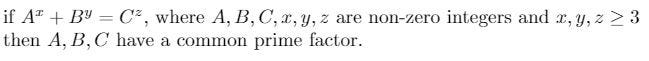 Beal Conjecture Diagram