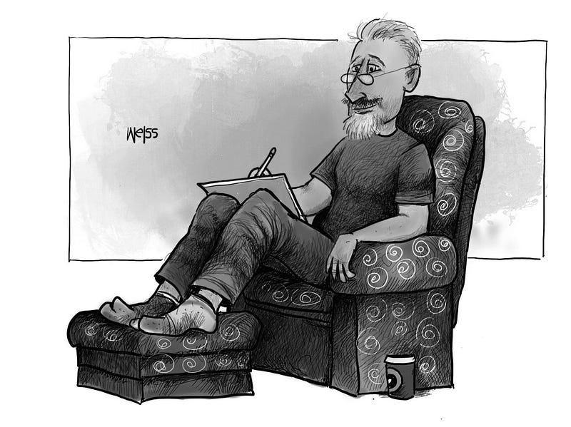 John P. Weiss, cartoonist and essayist