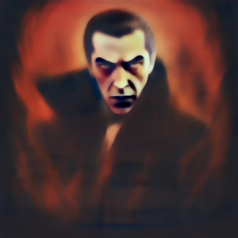 Dracula hidden face artwork