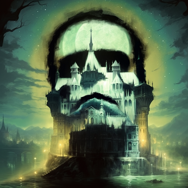 Frankenstein hidden face artwork