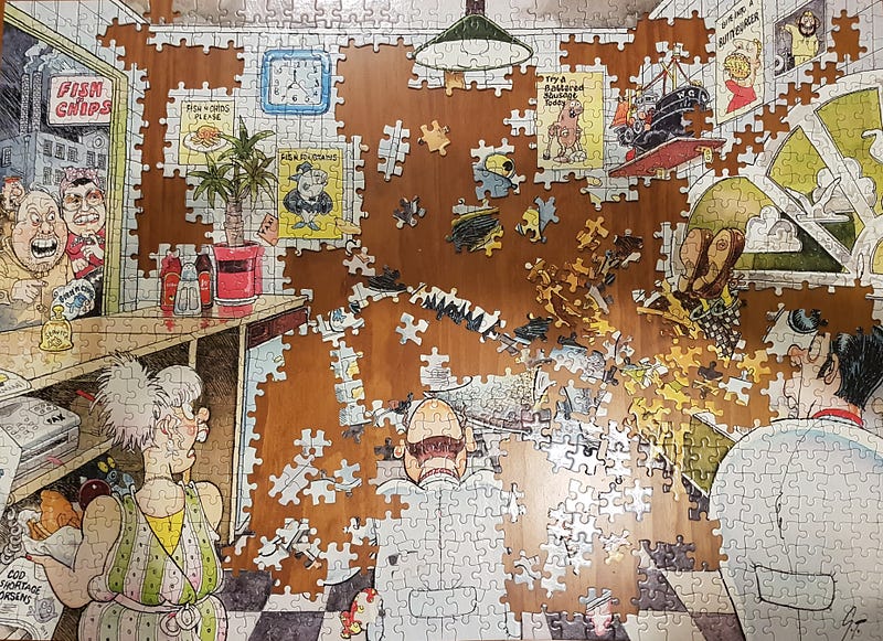 My half-finished jigsaw puzzle