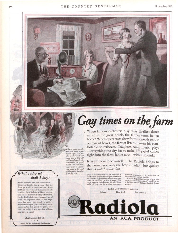 Vintage RCA Radio Advertisement