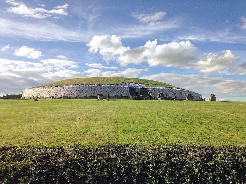 The entrance to Newgrange tomb