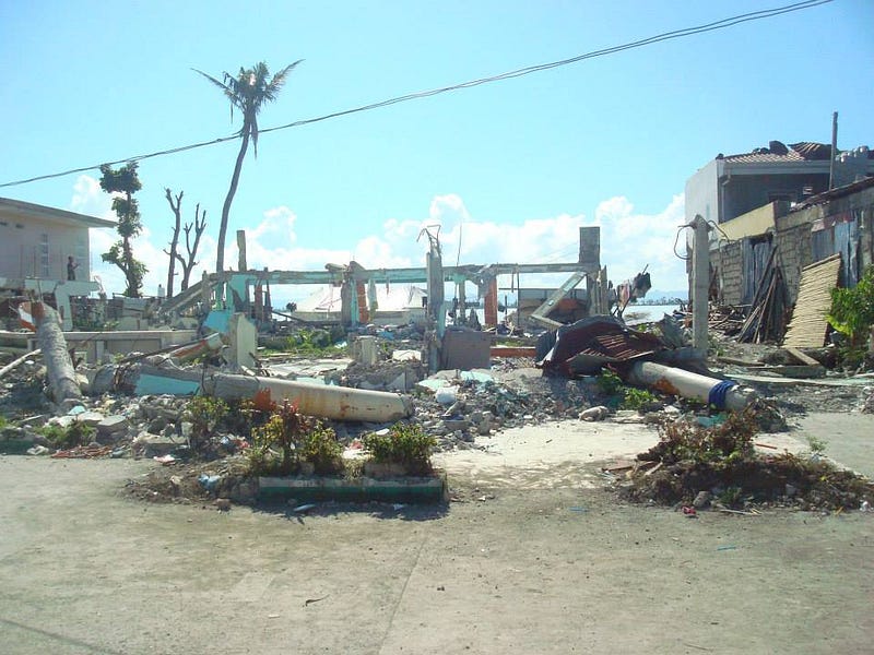 Aftermath of Typhoon Haiyan in Samar-Leyte