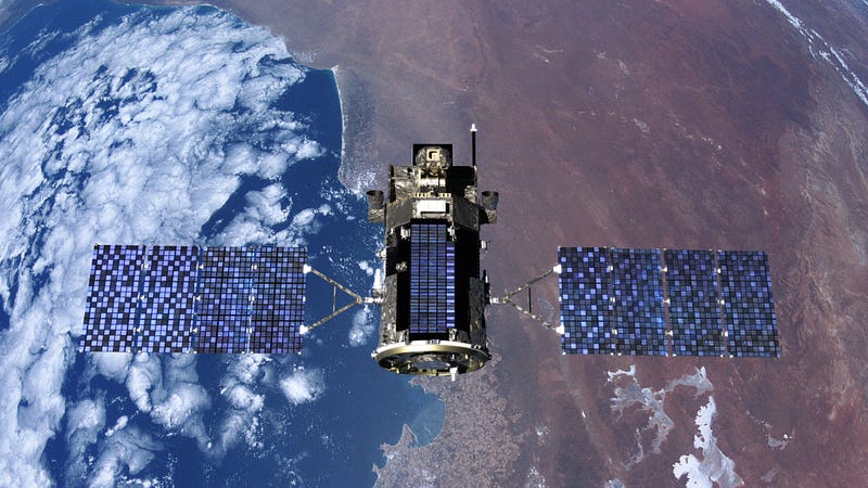 Solar panels on satellites