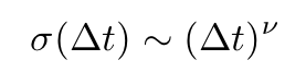 Volatility distribution of increments