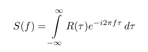 Power spectrum equation