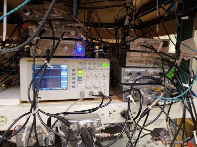 Equipment for stabilizing laser frequencies and monitoring signals