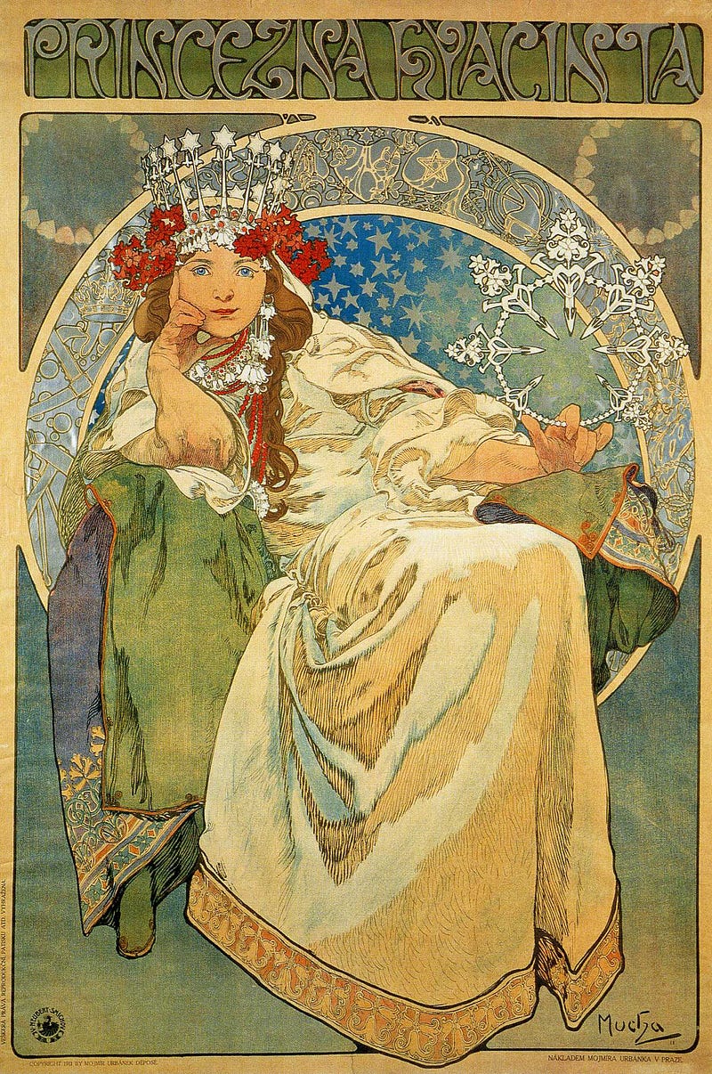 Art Nouveau poster by Alphonse Mucha